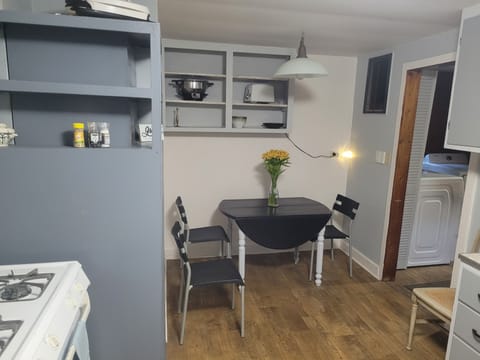 Dining nook in kitchen.