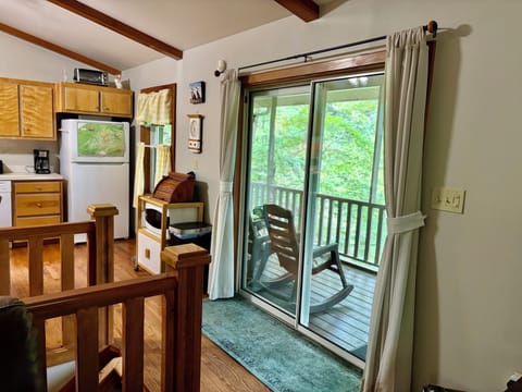 Door to upstairs porch