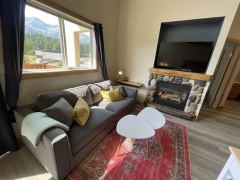 Gas Fireplace and Smart TV