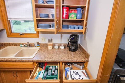 Fully stocked kitchen
