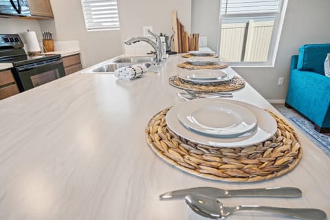 Dine at the counter, or use it as your designated work space