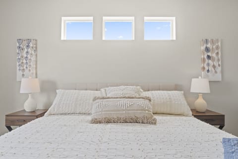 Beautiful Master Bedroom with a king size bed