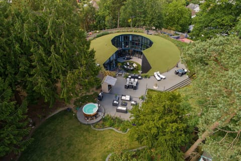 A bird's-eye view of Woolbrook Reservoir