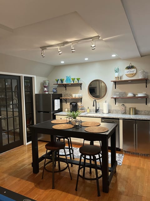 Kit has full Ref, ICE, DW, Cooktop, Convection Oven, MW, Keurig, Pots,  dishes 