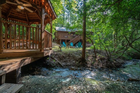 Put your feet in the creek and cool off