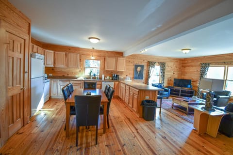 Dining room/kitchen/living room view