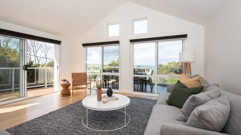 Lovely patio doors leading out to decking overlooking gorgeous views