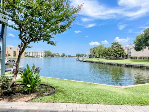 Gorgeous view from the patio! Relax to the calm waters of the inlet.