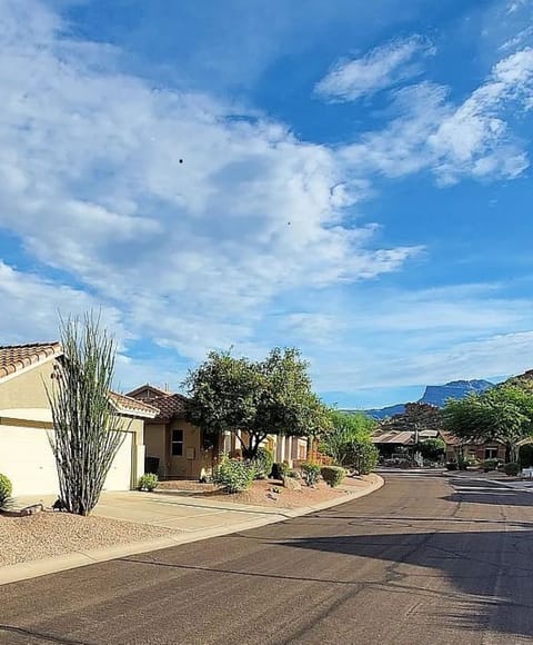 Nice views of Superstition Mountains when out walking.