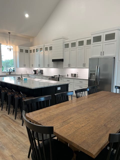 Fully stocked kitchen for you to bring food for gourmet meals.