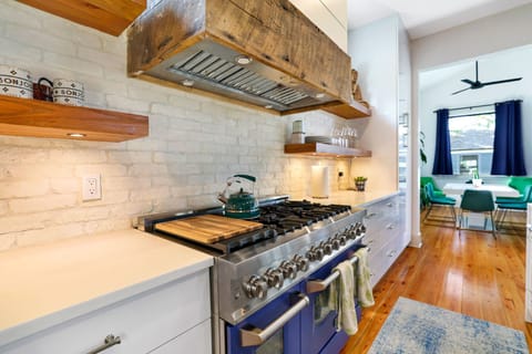 Featuring a 48" professional range and double oven