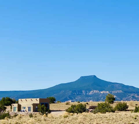 Nestled under famous Pedernal Mountain!