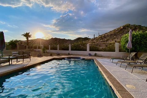 Enjoy the incredible sunsets while relaxing in the temperature-controlled pool or lounging on the patio.