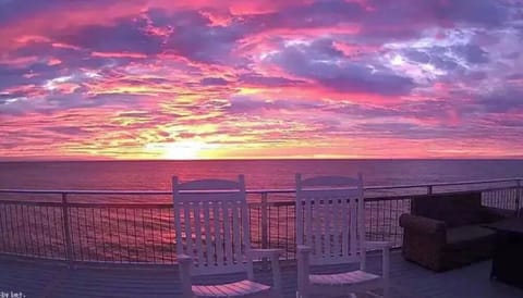 Panoramic views from the massive back deck. 