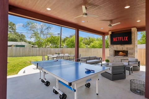 Tons of entertainment awaits you and your guests in the back yard!