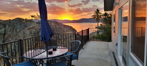 lake side sunset