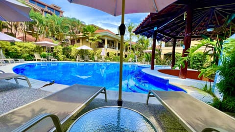 Enjoy our main pool and jacuzzi