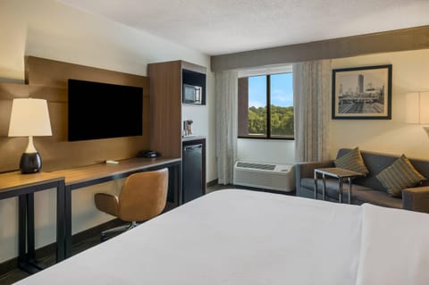 Room, 1 King Bed with Sofa bed, Non Smoking, River View | Premium bedding, down comforters, desk, blackout drapes