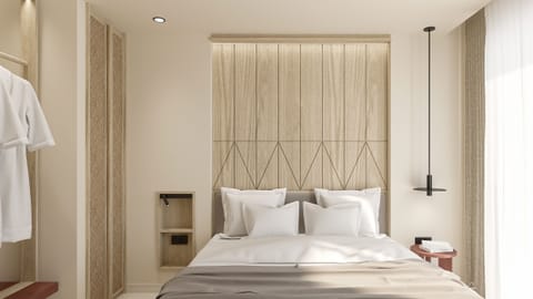 Frette Italian sheets, in-room safe, blackout drapes, soundproofing