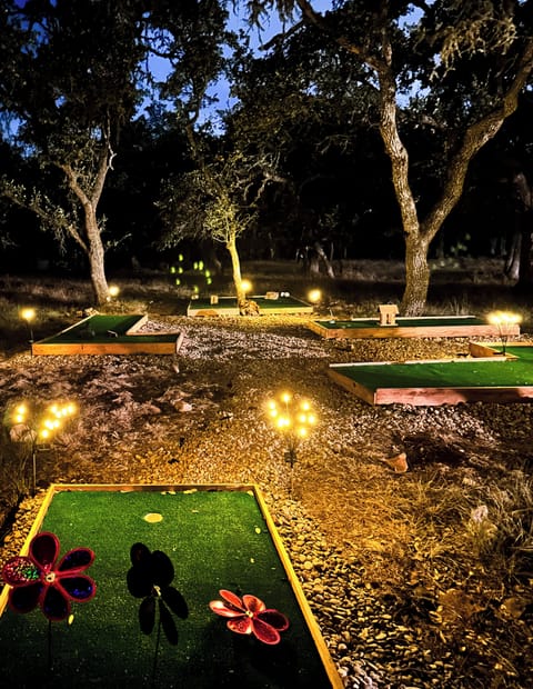 5 course mini golf with lights!