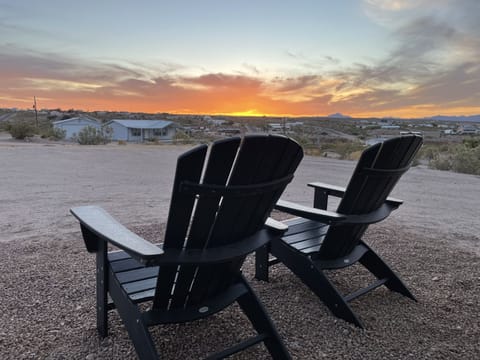 Sunset views from the front yard — the perfect place to unwind