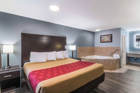 Desk, blackout drapes, iron/ironing board, free cribs/infant beds