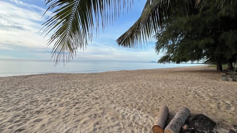 Private beach, sun loungers, beach umbrellas, beach towels