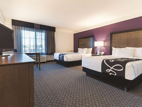 Room, 2 Double Beds, Non Smoking | Premium bedding, desk, iron/ironing board, free cribs/infant beds