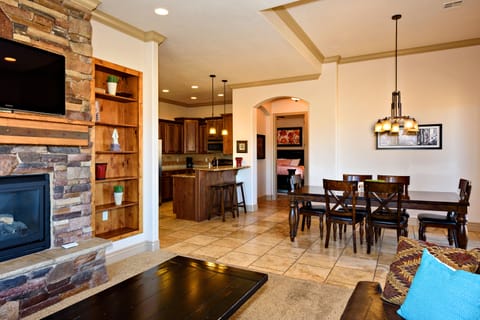 Luxury Condo, 2 Bedrooms | Living area | Flat-screen TV