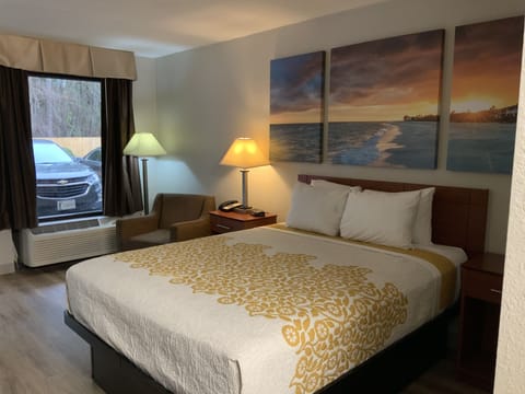 Standard Room, 1 Queen Bed, Refrigerator & Microwave | Individually decorated, desk, laptop workspace, iron/ironing board