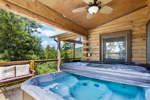 Hot Tub on Covered Deck