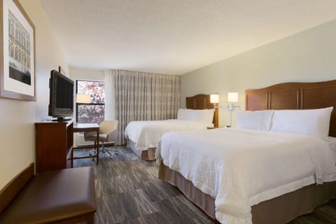 Two double beds non smoking | In-room safe, desk, iron/ironing board, free rollaway beds