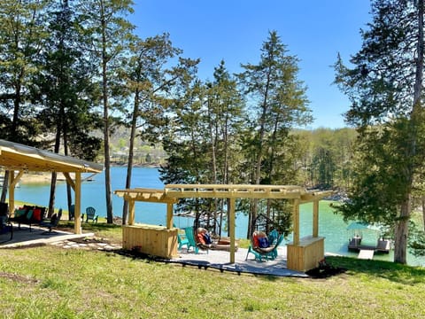 Property grounds ~ slight slope down to the water