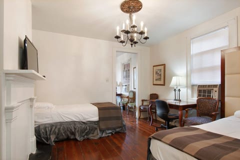 Individually decorated, individually furnished, desk, iron/ironing board