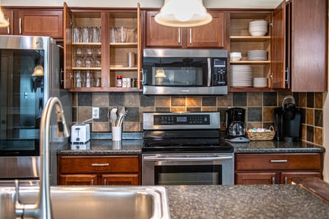 Kitchen includes everything you need to make a full, family style meal.