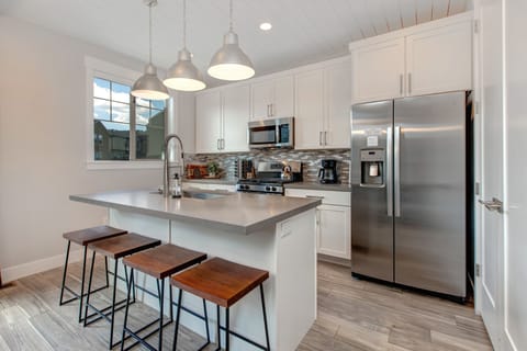 Center Island with Bar Seating