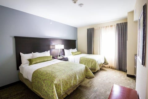 Two queen beds with nightstands