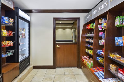 Purchase a snack in the pantry.