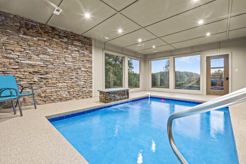 Soak in the views! Enjoy our heated indoor pool with a one of a kind view!