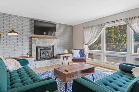 This spacious and comfortable property features a large, fully equipped kitchen, two inviting living room areas, and cozy spaces for everyone to relax and unwind.
