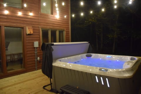 New hot tub out back!