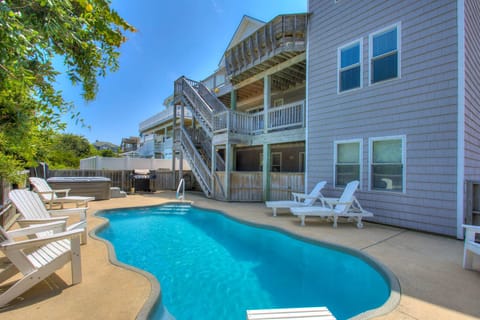Take a dip in the large, private pool!