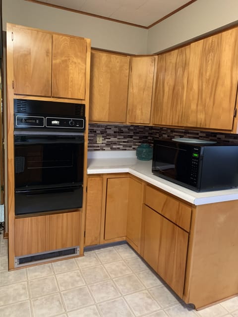 New electric wall oven and microwave