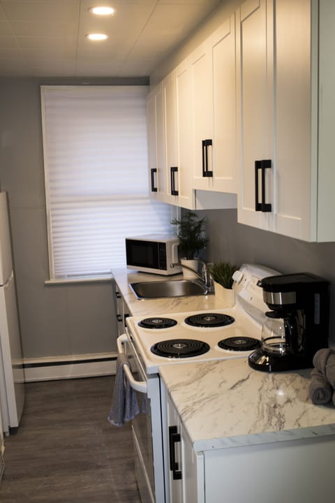 Freshly renovated kitchen with all the essentials.