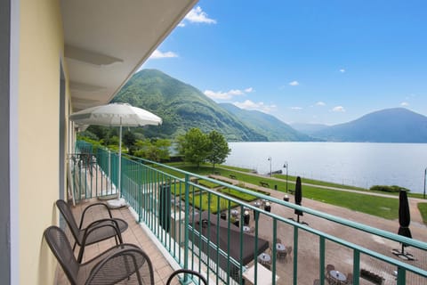 View of the lake from the balcony