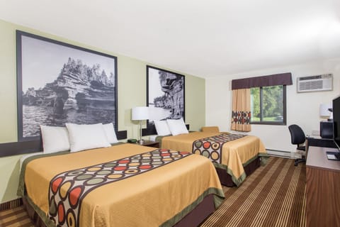 Room, 2 Queen Beds, Non Smoking | Desk, blackout drapes, iron/ironing board, rollaway beds
