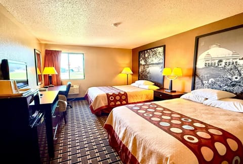 Standard Room, 2 Queen Beds, Non Smoking | Desk, free WiFi, bed sheets