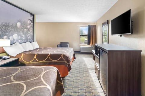 Studio Suite, 2 Queen Beds, Non Smoking | Desk, blackout drapes, iron/ironing board, rollaway beds