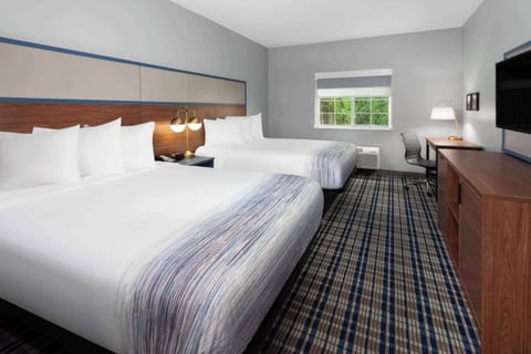 Standard Room, 2 Queen Beds | Desk, blackout drapes, soundproofing, iron/ironing board