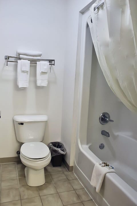 Rainfall showerhead, free toiletries, hair dryer, towels